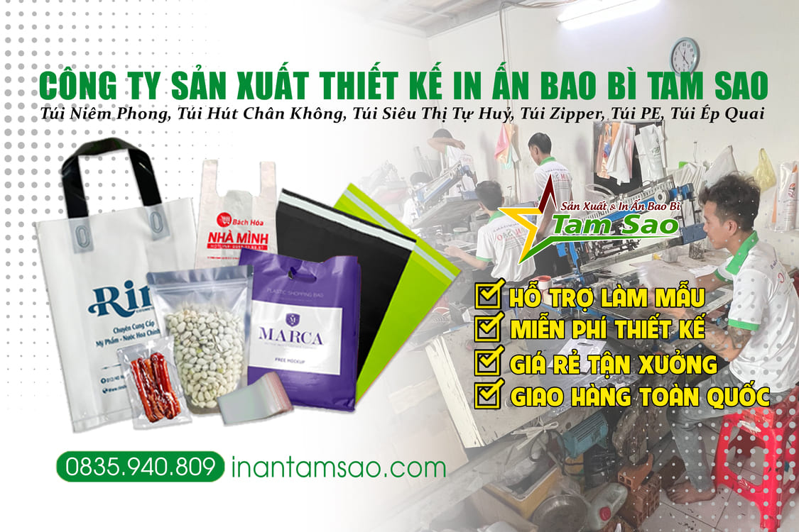 Banner website bao bì Tam Sao
