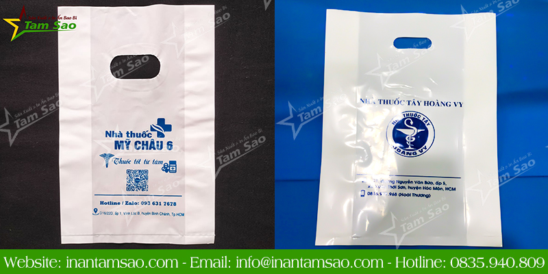 In Túi Hột Xoài HD Nhà Thuốc Bao bì tự huỷ nhà thuốc