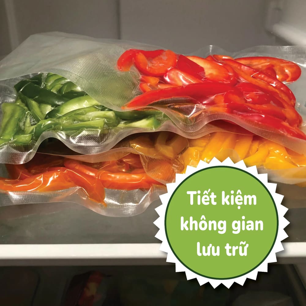 sử dụng túi pa tiết kiệm không gian lưu trữ