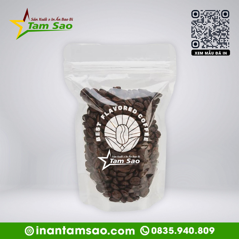 Túi Zipper Túi zip đựng cafe