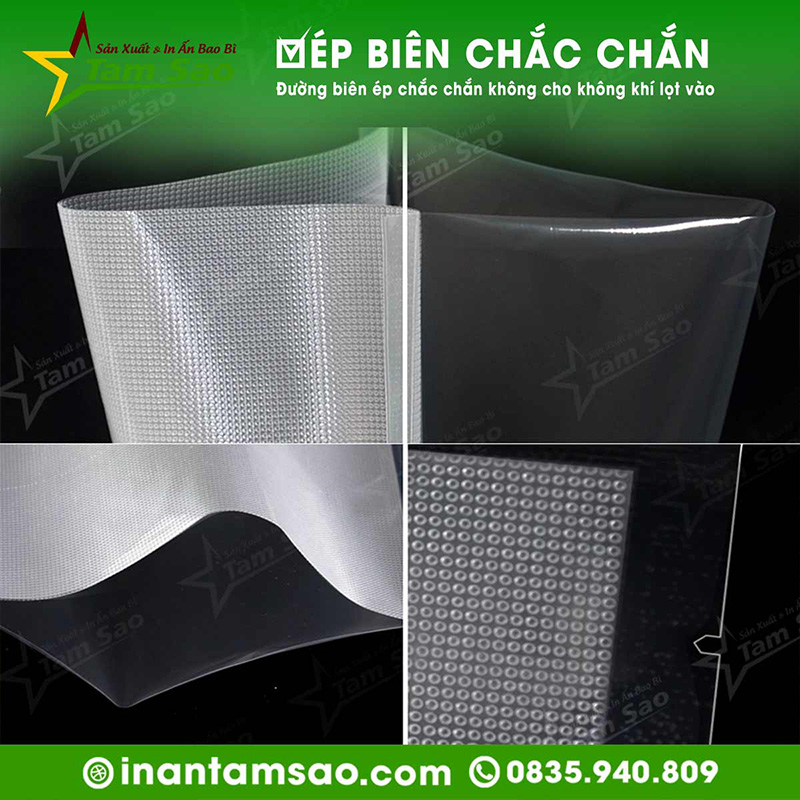 Túi Hút Chân Không 1 Mặt Nhám túi nhám hút chân không, túi hút chân không nhám, túi hút chân không mặt nhám, túi hút chân không một mặt nhám, xưởng túi hút chân không 1 mặt nhám, bao bì tam sao