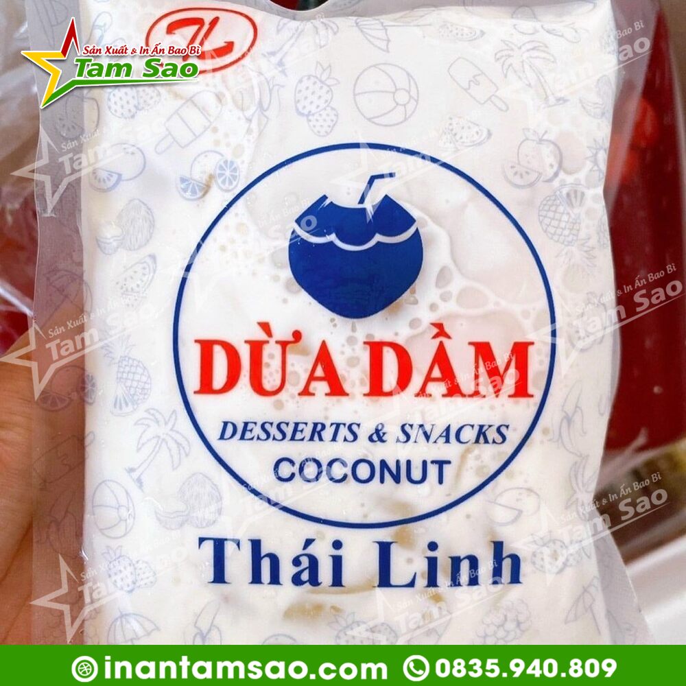 túi đựng chè dừa dầm thái linh
