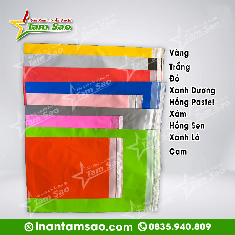 bảng màu túi gói hàng niêm phong 2da
