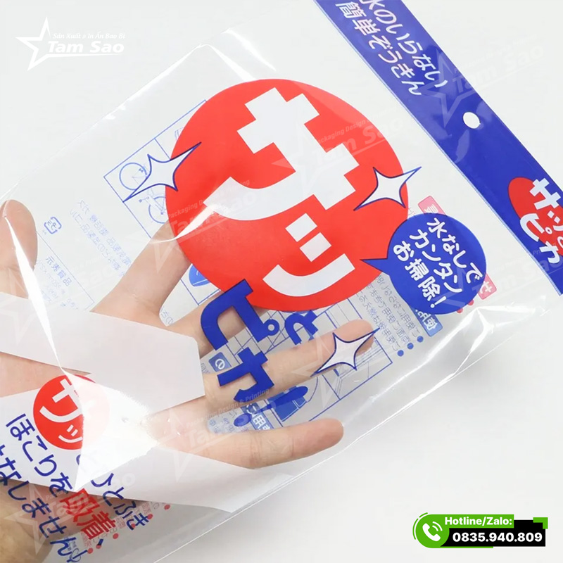 Túi OPP in trục đồng sắc nét